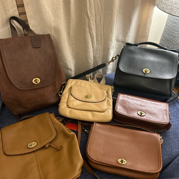Vintage COACH Leather Bag Collection - Picture 1 of 1